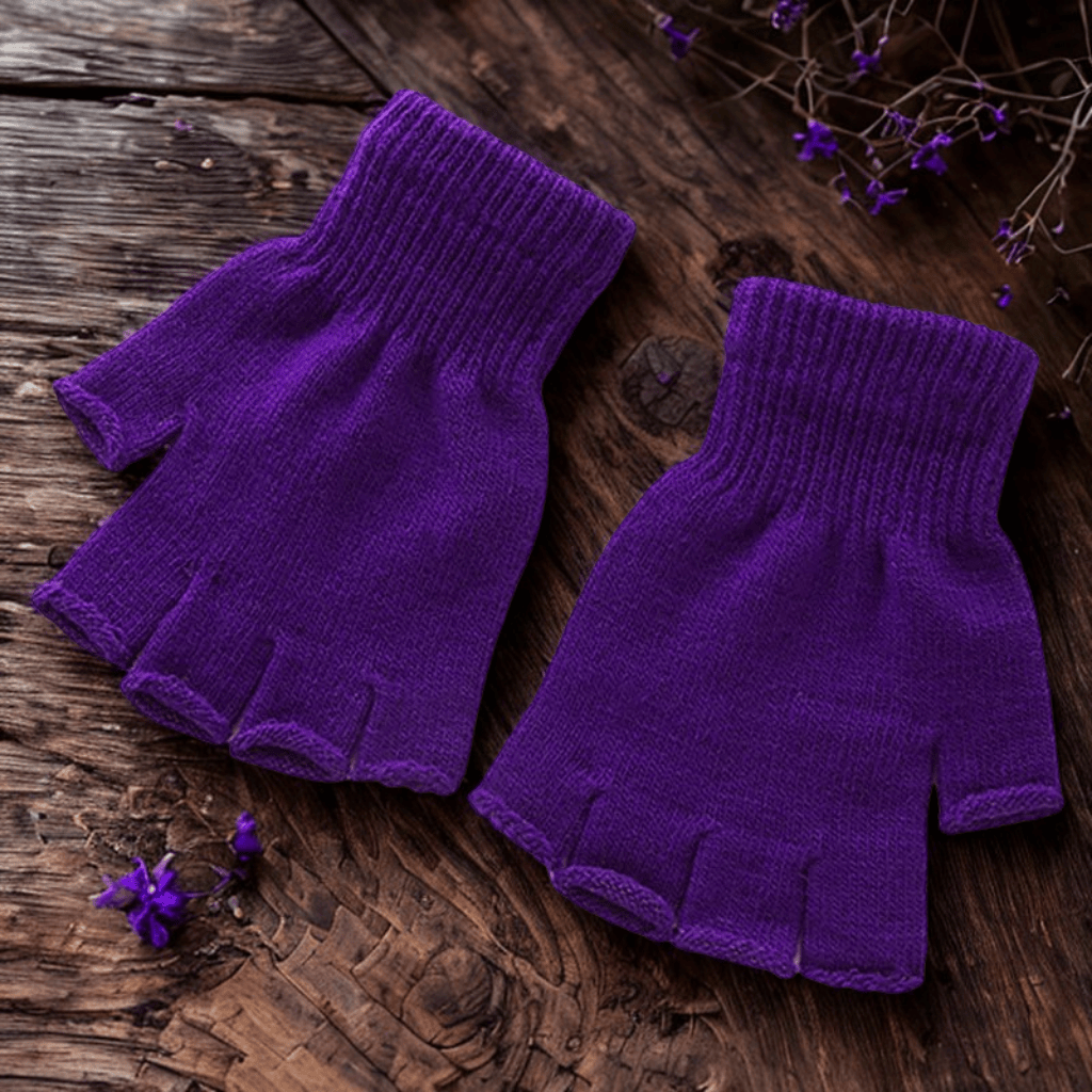 Mitaines en laine | WoolEase Violet