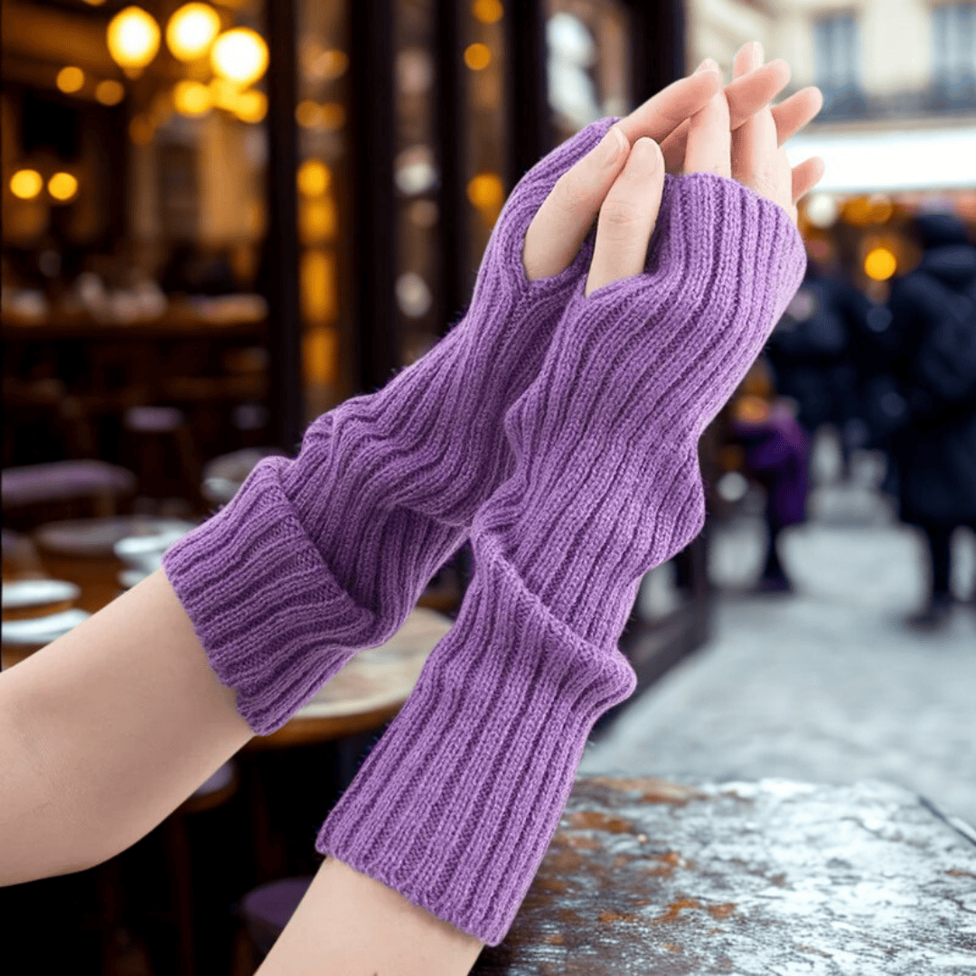Mitaines femme | Lunéa Knit Violet / TU (longue)