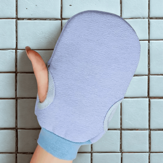 Gant exfoliant | DermaGlow Bleu