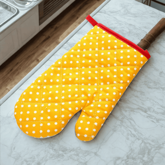 Gants de cuisine | CookiDots Jaune - Petits pois