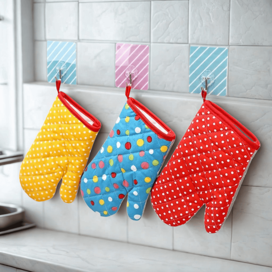 Gants de cuisine | CookiDots Jaune - Petits pois