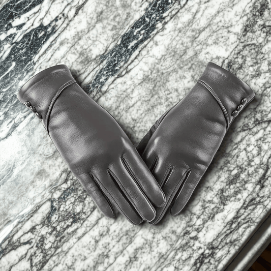 Gants en cuir | Valmoré Gris