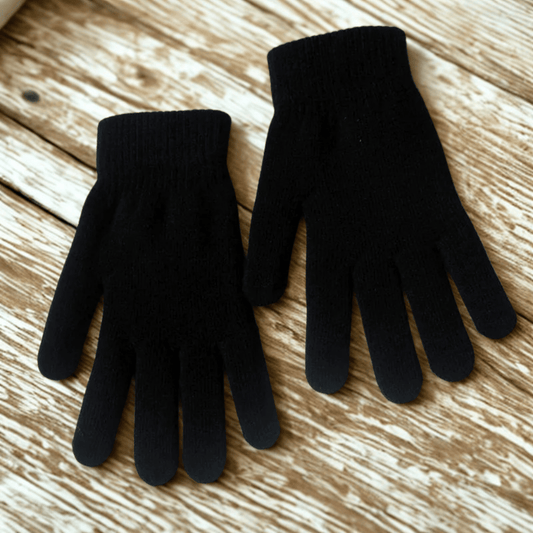 Gants en laine femme | SoftLoom Noir