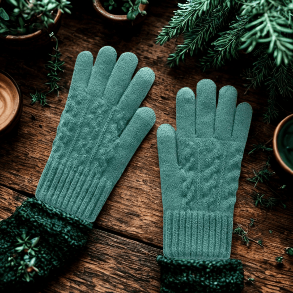 Gants en laine homme | ArcticWool Vert