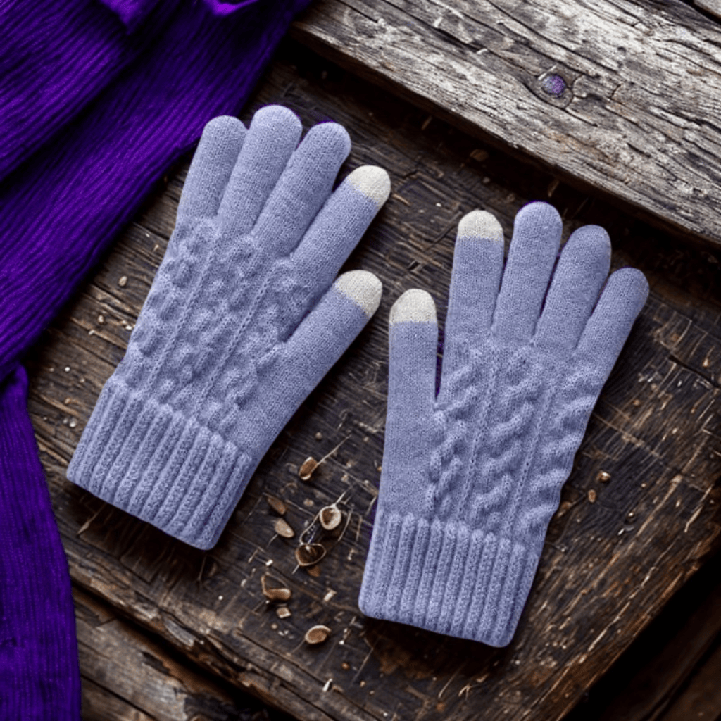 Gants en laine homme | NordikWarm Violet