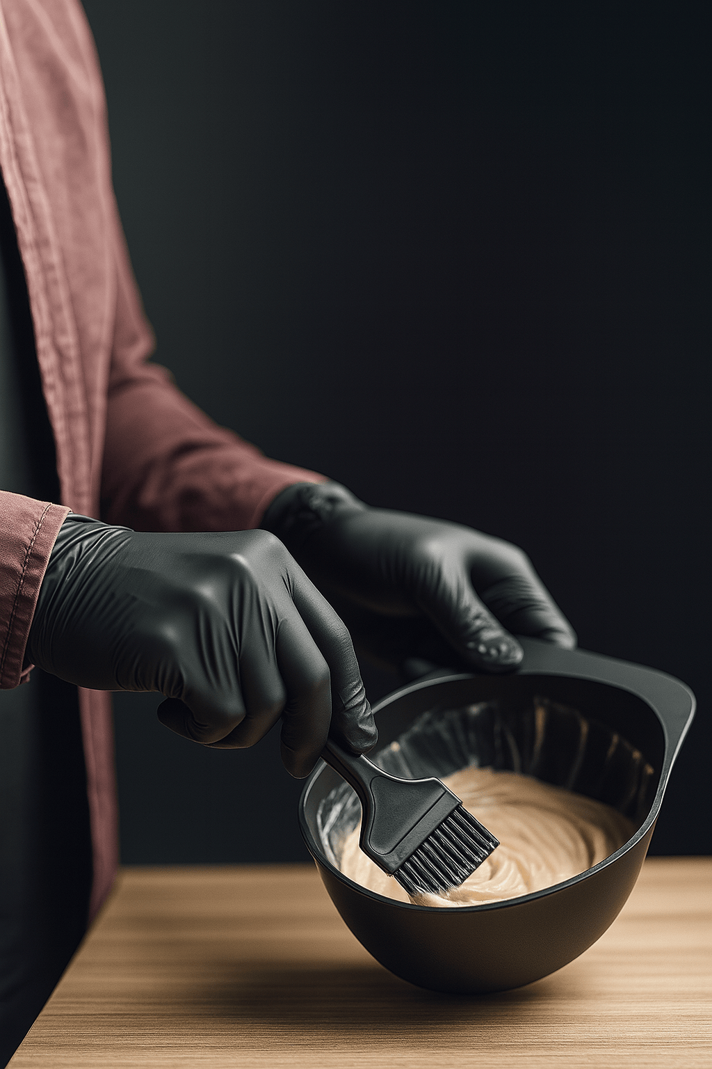 Gants en nitrile fins noirs