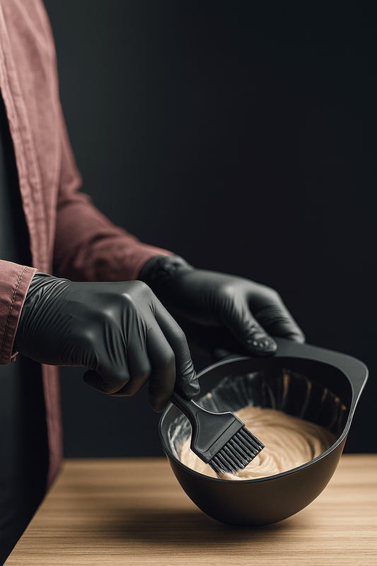 Gants en nitrile fins noirs