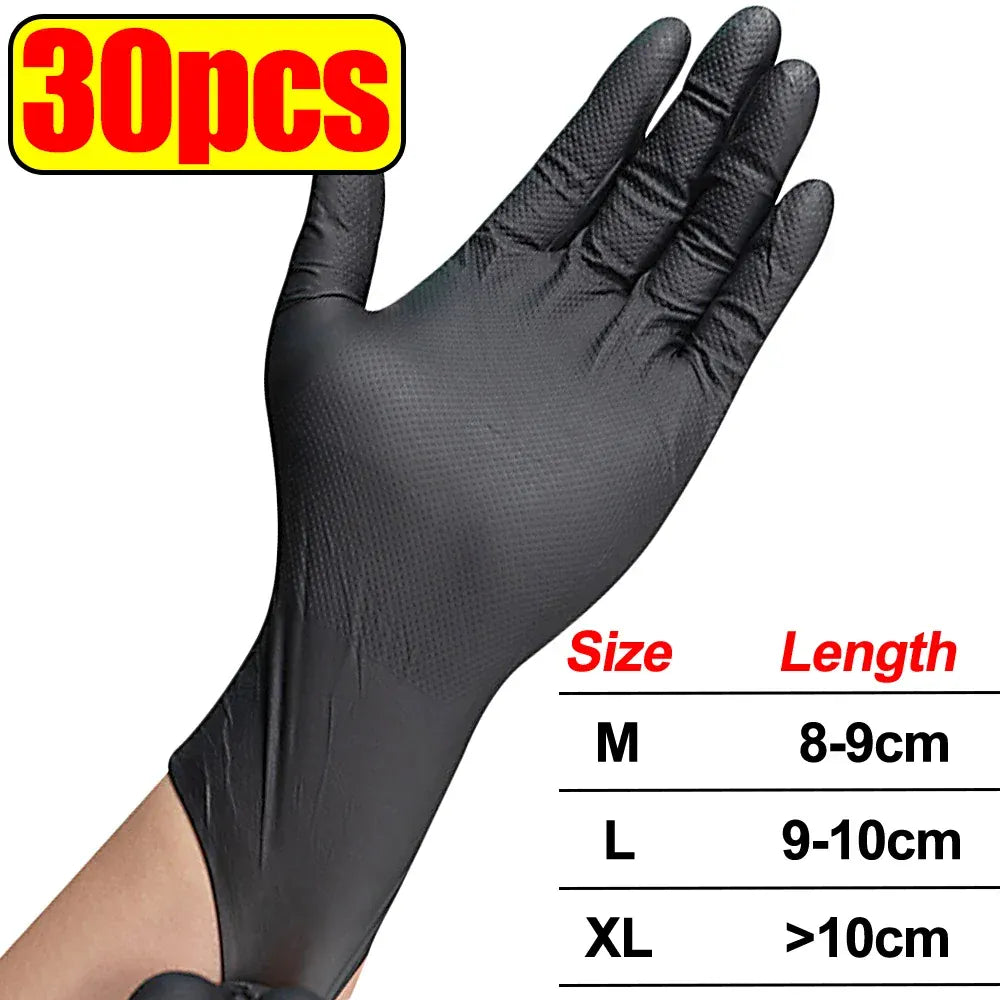 Gants en nitrile Noir - 30pcs / XL