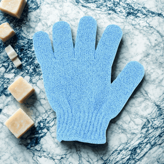 Gants exfoliants | PureTouch Glow Bleu - 2 pièces