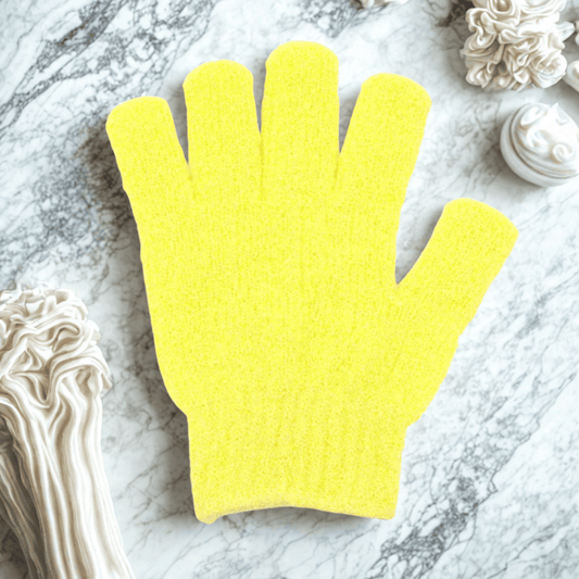 Gants exfoliants | PureTouch Glow Jaune - 2 pièces