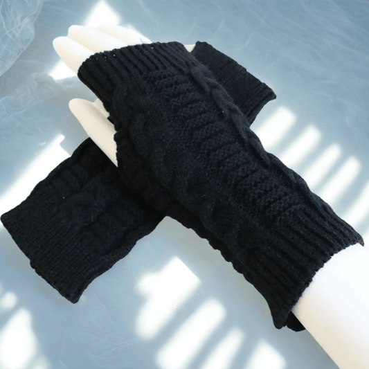 Mitaines femme | KnitCharm Noir