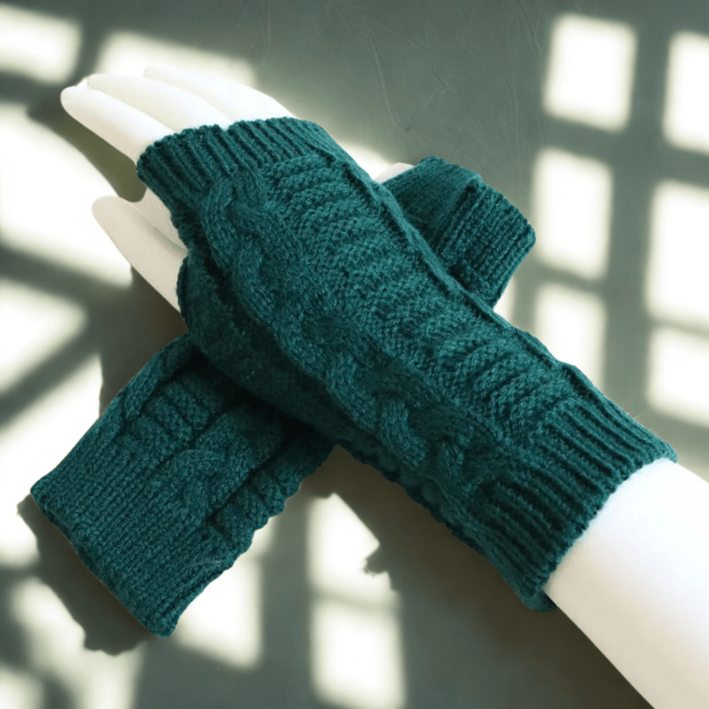 Mitaines femme | KnitCharm Vert