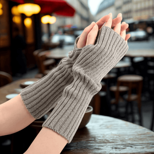 Mitaines femme | Lunéa Knit Gris / TU (longue)