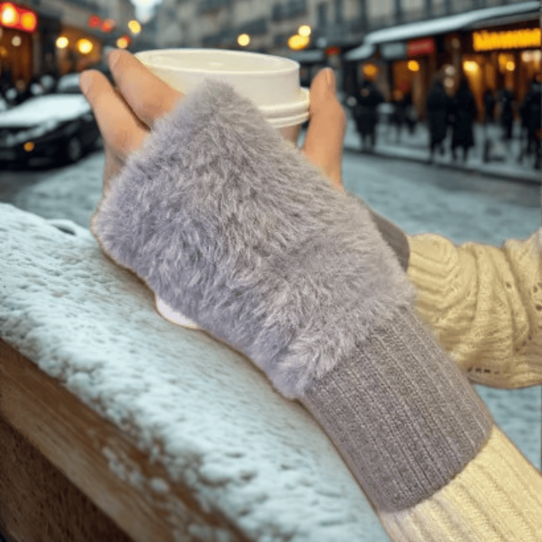 Mitaines femme | Veloursia Gris / TU