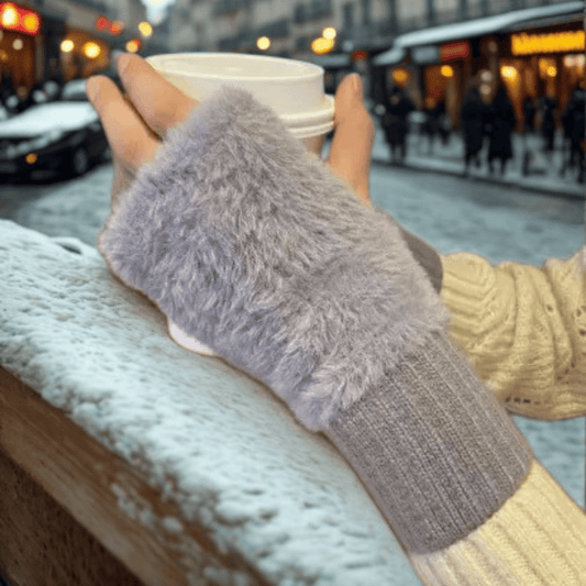 Mitaines femme | Veloursia Gris / TU