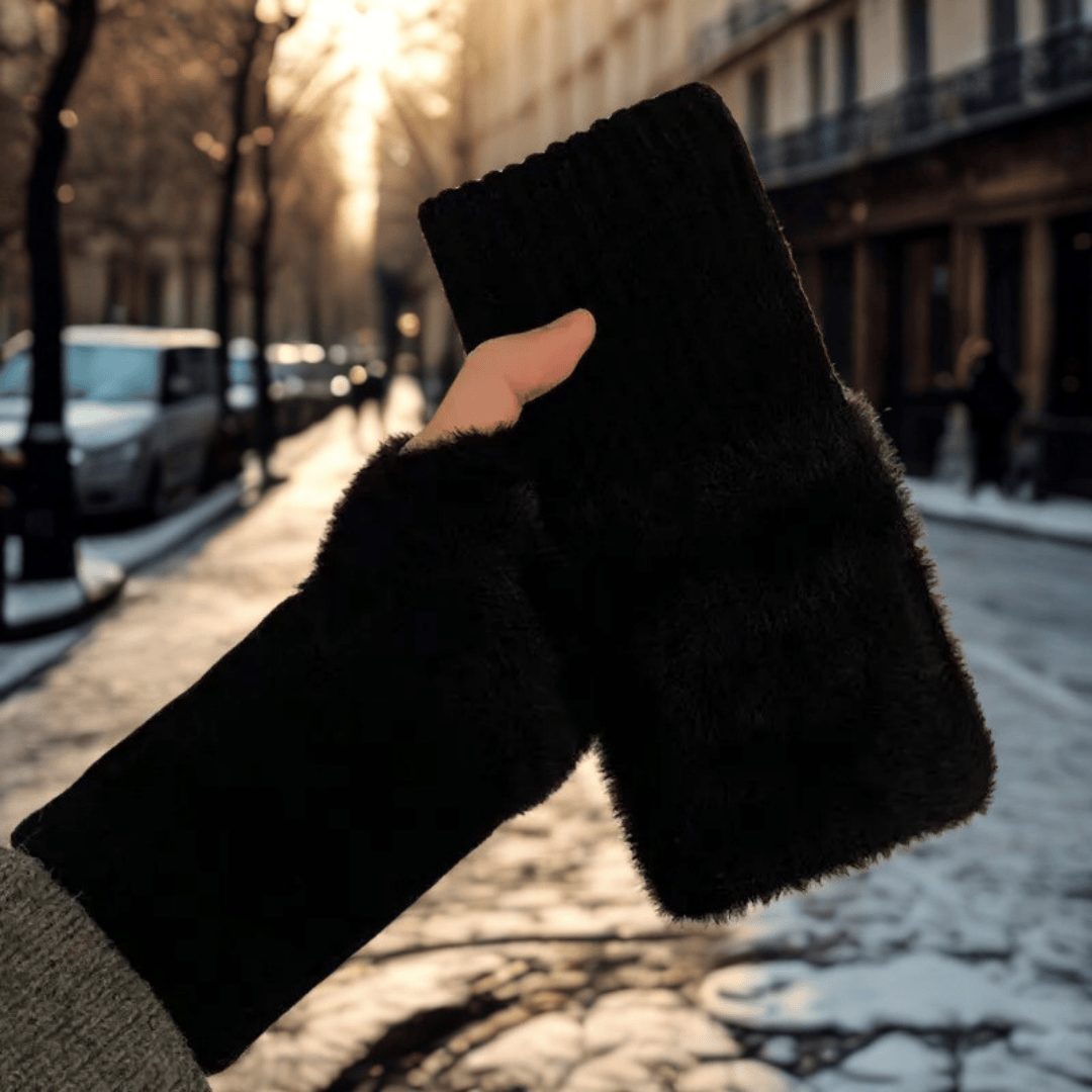 Mitaines femme | Veloursia Noir / TU